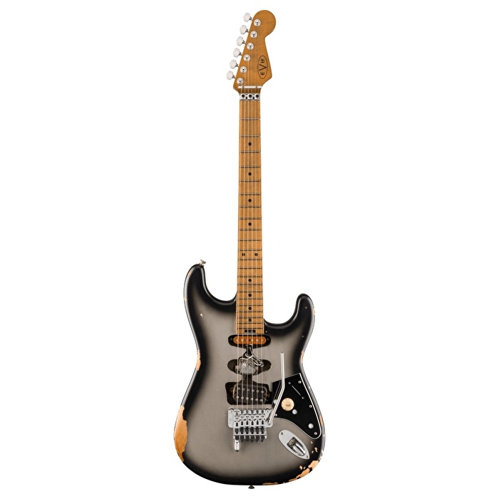 EVH Limited Edition Frankenstein Relic Akçaağaç Klavye Silverburst Elektro Gitar