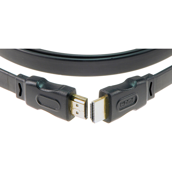 Klotz AWG28 HDMI Plug A Düz Yüksek Hızlı ve Ethernetli 2mt HDMI Yassı Kablo