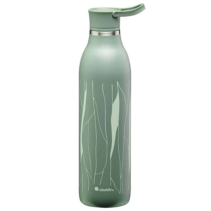 ALADDIN 0.6L CityLoop Thermavac™ eCycle Stainless Steel - Çelik Su Termosu - Sage Leaf Print