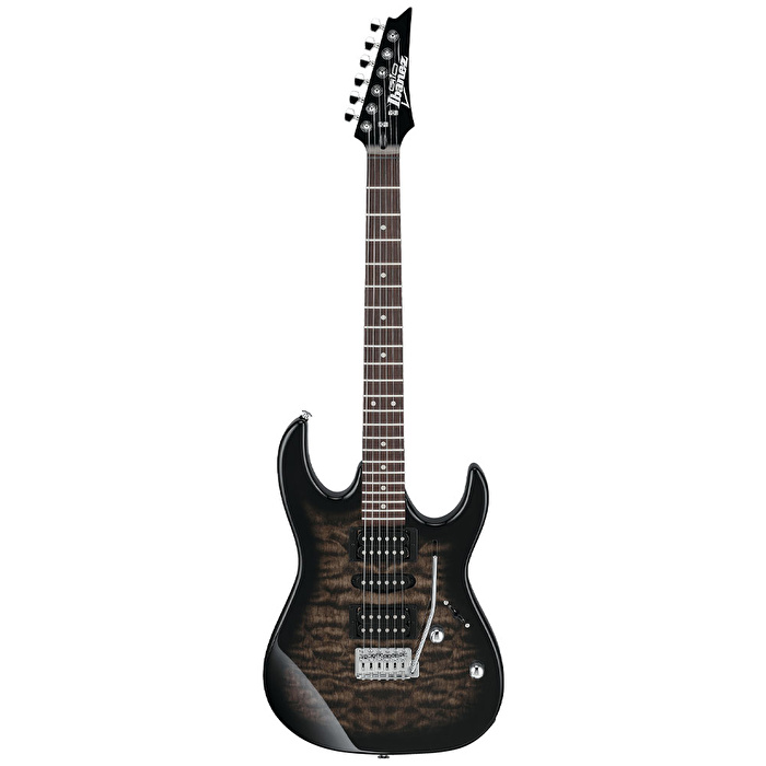 Ibanez GRX70QA-TKS Transparent Black Sunburst Elektro Gitar