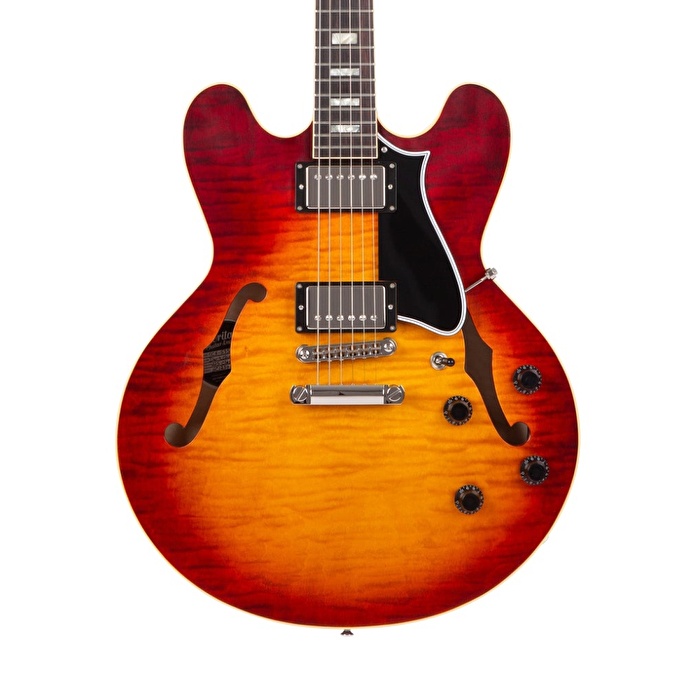 HERITAGE Custom Shop Core Collection H-535 w/Case Dark Cherry Sunburst Elektro Gitar