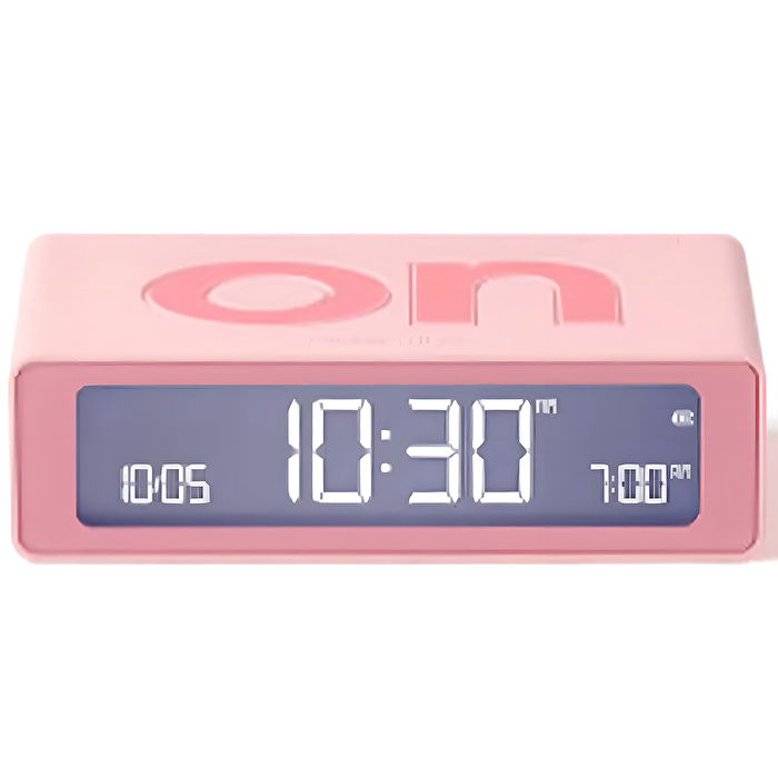 LEXON Flip Mini Şarj Edilebilir Alarm Saat  Pembe