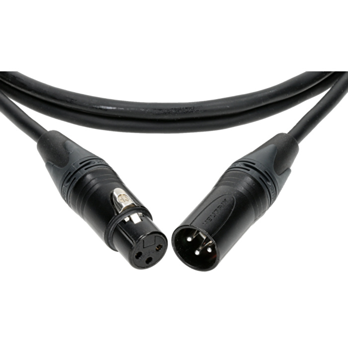 Klotz Pro Dijital Lead D3 XLR NEUTRIK Uçlu Siyah AES & DMX Kablosu 5mT