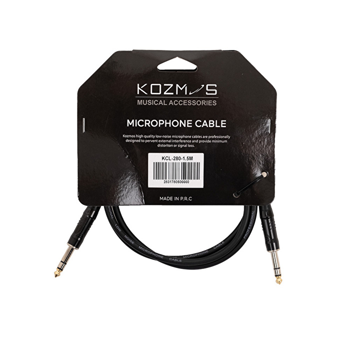 KOZMOS KCL-280-1.5M Stereo 6.35mm 1.5M Kablo