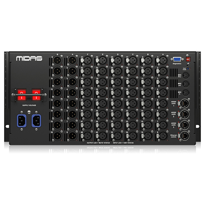 MIDAS DL251 48 Giriş, 16 Çıkış Stage Box