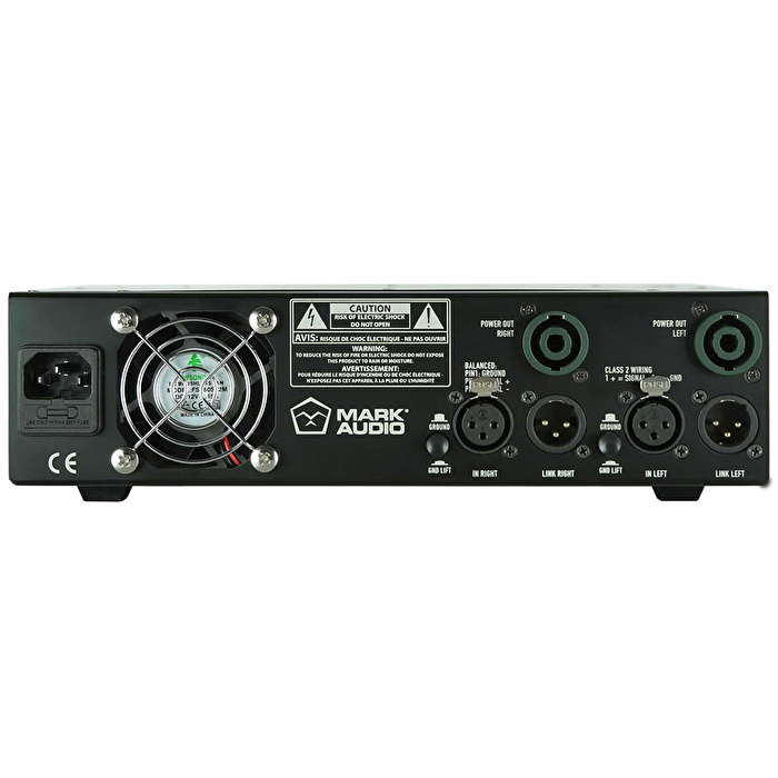 Mark Audio AC AMP 1000W+1000W Peak / 500W+500W RMS  4 Ohm Stereo Güç Amfisi