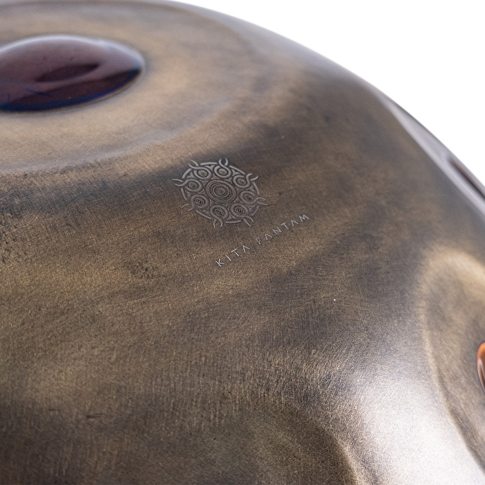 KITA KDHİ9GV D Hijaz 9 Altın Vintage Tam Parlatılmış Handpan