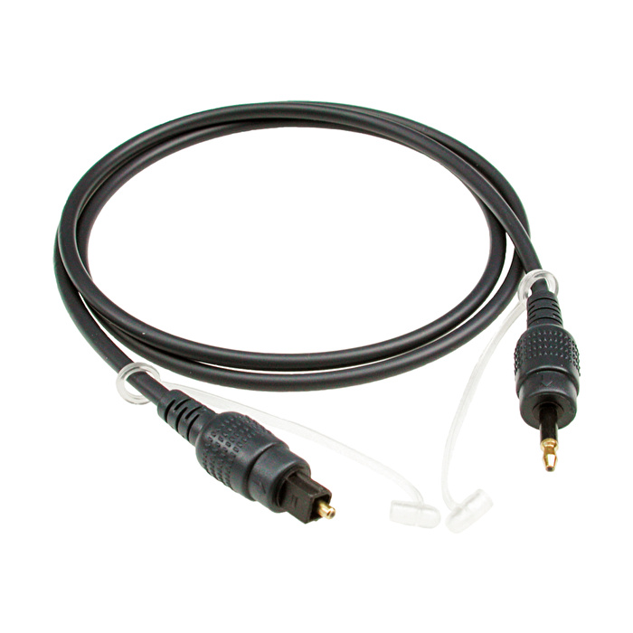 Klotz LWL Profesyonel TOSLINK-Optical Mini Jack Siyah 5mt Dijital Optik Ses Kablosu