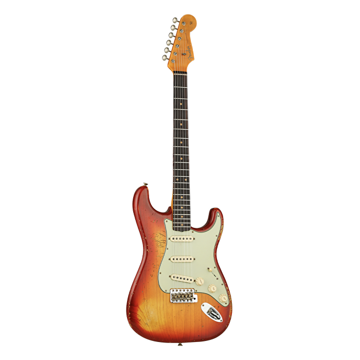 Fender Custom Shop LTD 1962 Stratocaster Heavy Relic Aged Cherry Sunburst Elektro Gitar