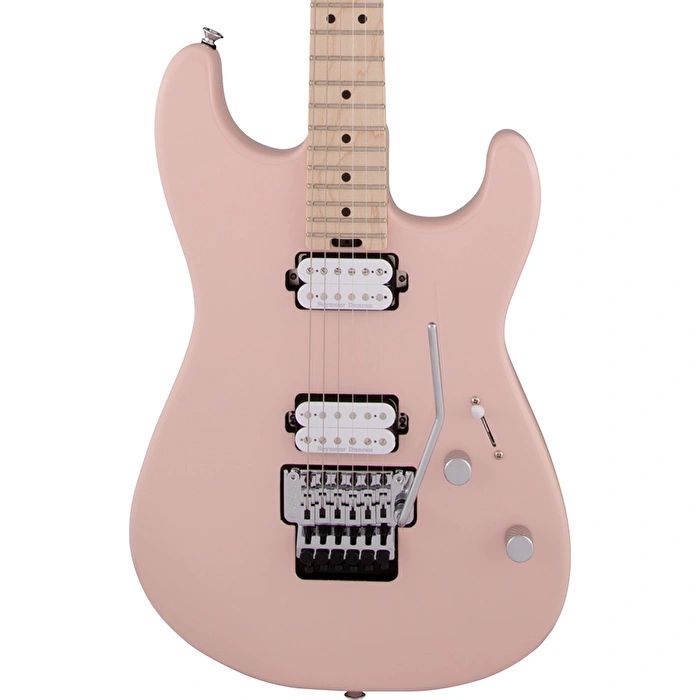 Charvel Pro Mod San Dimas Style 1 HH Floyd Rose Akçaağaç Klavye Shell Pink Elektro Gitar