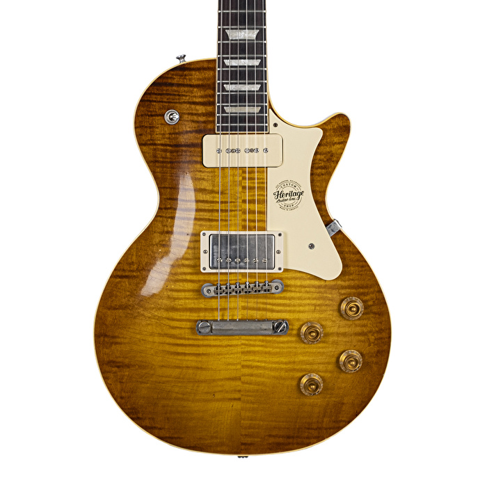 HERITAGE Custom Shop Build 1367 H-150 P90 Neck w/Case Dirty Lemon Burst Artisan Aged Elektro Gitar