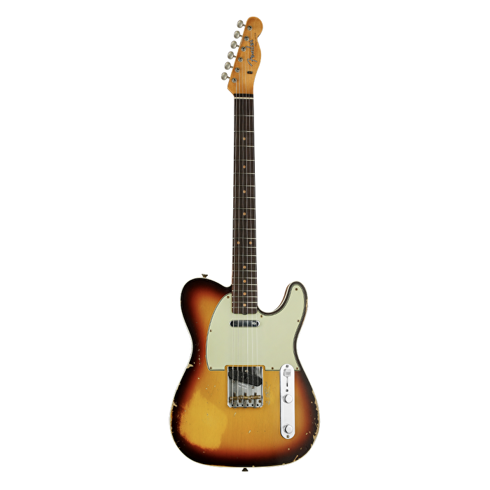 Fender Custom Shop LTD 1960 Telecaster Custom Heavy Relic Chocolate 3 Ton Sunburst Elektro Gitar