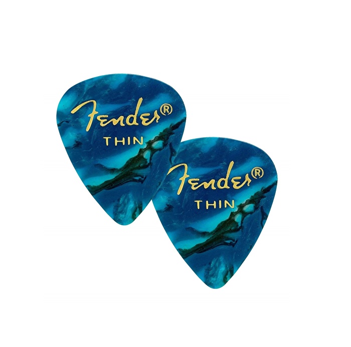 Fender 351 Shape Premium İnce 12'li Paket Ocean Turquoise Pena