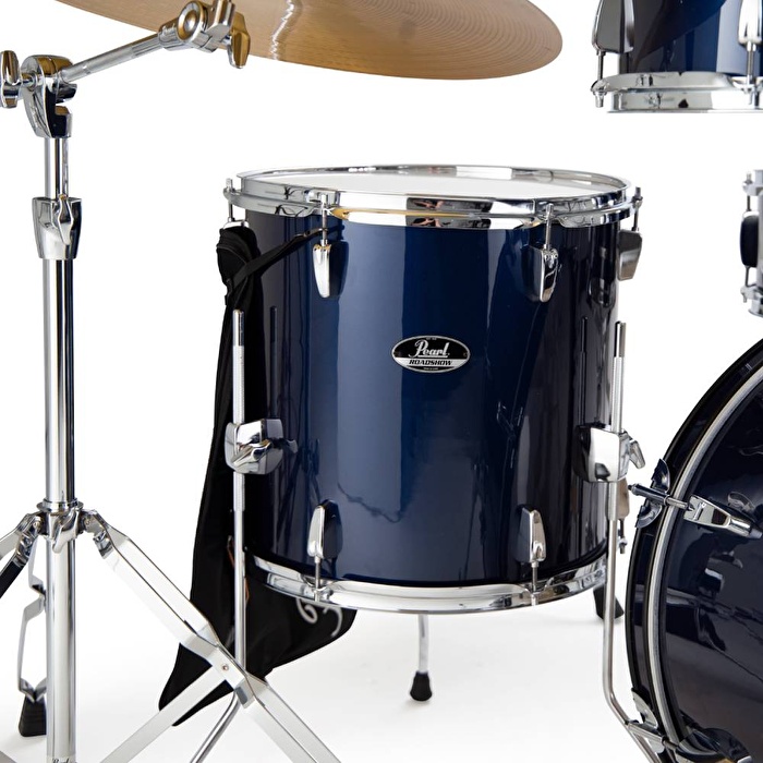 PEARL RS505BC/C743 Roadshow Royal Blue Metallic 5 Parça (20B/10T/12T/14F/14S) Aksamlı ve Sabian Zilli Akustik Davul Seti
