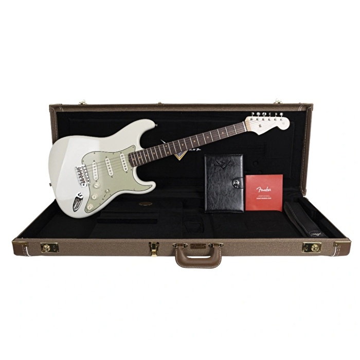 Fender Custom Shop Limited Edition 1962 Poblano Stratocaster NOS Aged Olympic White Elektro Gitar