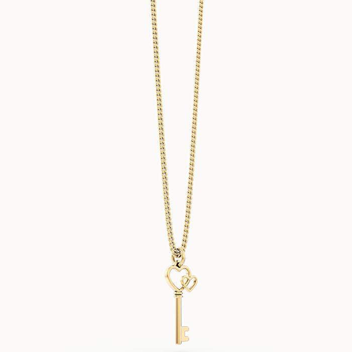 CHOCLI 18 Ayar Altın Kaplama Love Key Kolye
