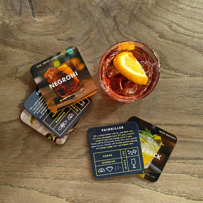 SUCK UK Kokteyl Tarifleri Bardak Altlık Seti