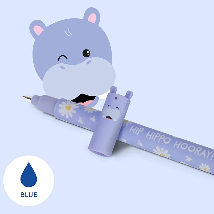 LEGAMI Silinebilir Mavi Jel Kalem - Hippo