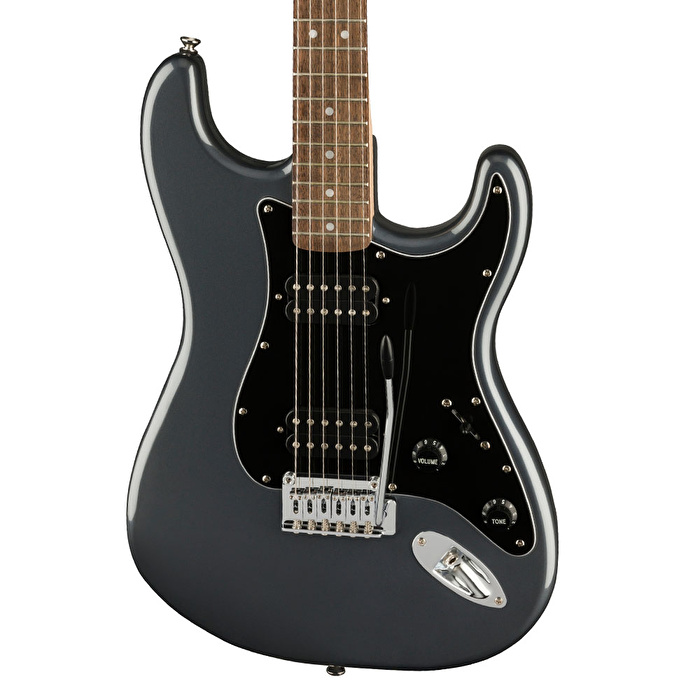 Squier Affinity Stratocaster HH Laurel Klavye Charcoal Frost Metallic Elektro Gitar