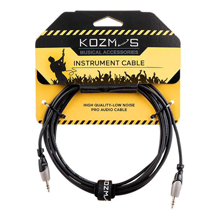 Kozmos KCL-160-3M 3,5mm Siyah/Gri Stereo 3mt Kablo