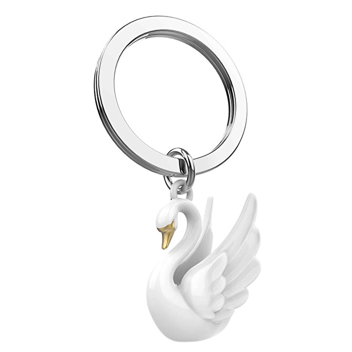 METALMORPHOSE Kuğu Anahtarlık Beyaz