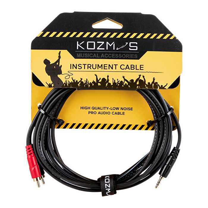 Kozmos KCL-227-3M Stereo 3,5mm - 2 x RCA  / 3mt Kablo