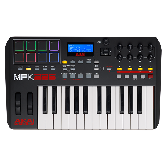 AKAI MPK225 / 25 Tuş MIDI Klavye