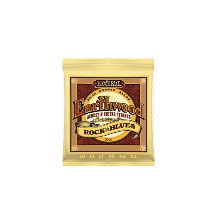 Ernie Ball P02008 Rock Blues 10-52 Akustik Gitar Teli