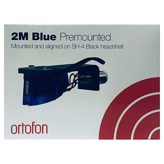 Ortofon 2M Blue Premounted (2M Blue + SH-4 Black) Ayarlı Headshell ve Kartuş Seti