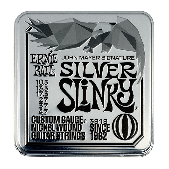 ERNIE BALL John Mayer Silver Slinky 10,5-47 3lü Paket Gitar Teli