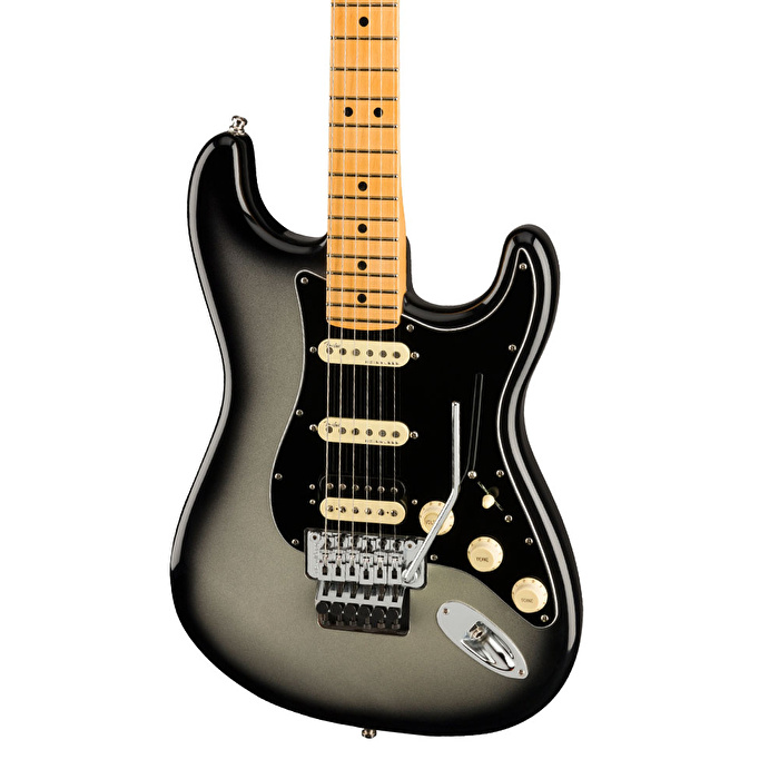 Fender American Ultra Luxe Stratocaster Akçaağaç Klavye Silverburst Elektro Gitar