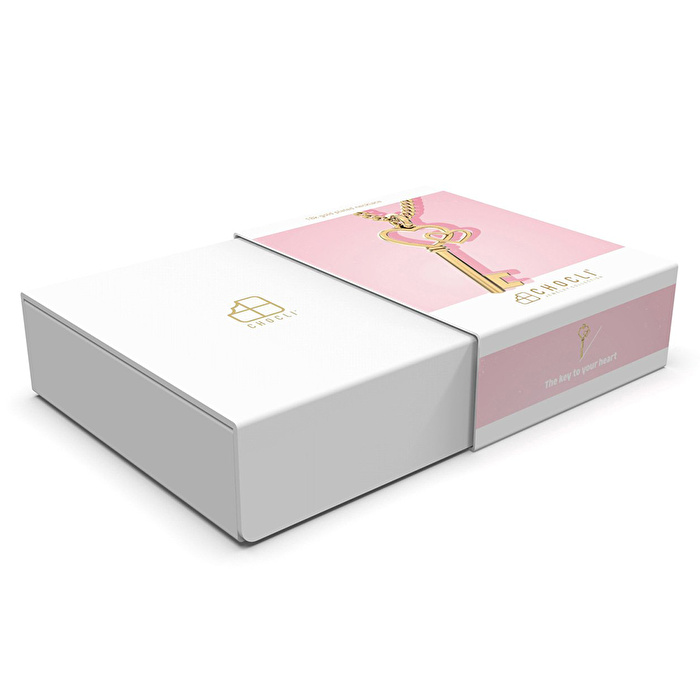 CHOCLI 18 Ayar Altın Kaplama Love Key Kolye