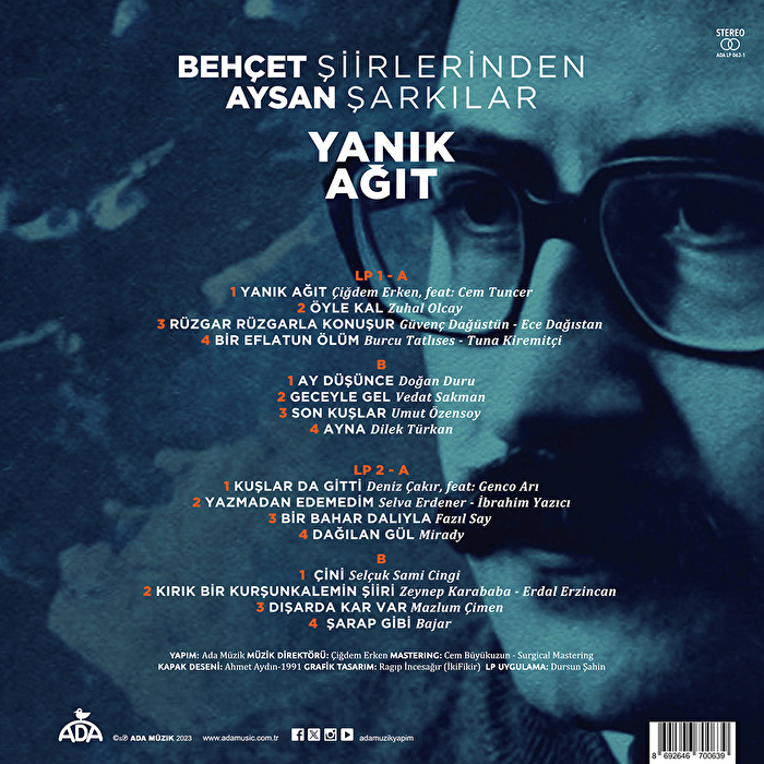 Çeşitli Sanatçılar - Yanık Ağıt: Behçet Aysan Şiirlerinden Şarkılar