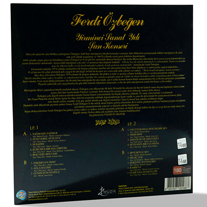 Ferdi Özbeğen – Yirminci Sanat Yılı Şan Konseri