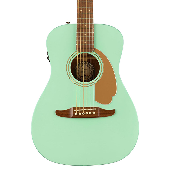 Fender FSR Malibu Player Ceviz Klavye Surf Green Elektro Akustik Gitar