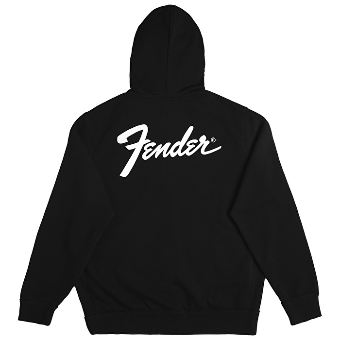 FENDER® Transition Logo Fermuarlı Siyah Hoodie
