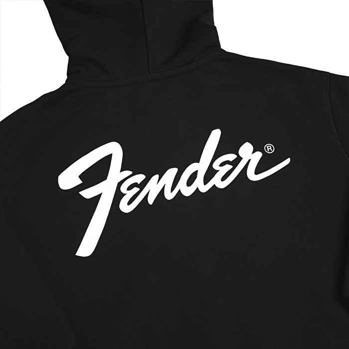 FENDER® Transition Logo Fermuarlı Siyah Hoodie
