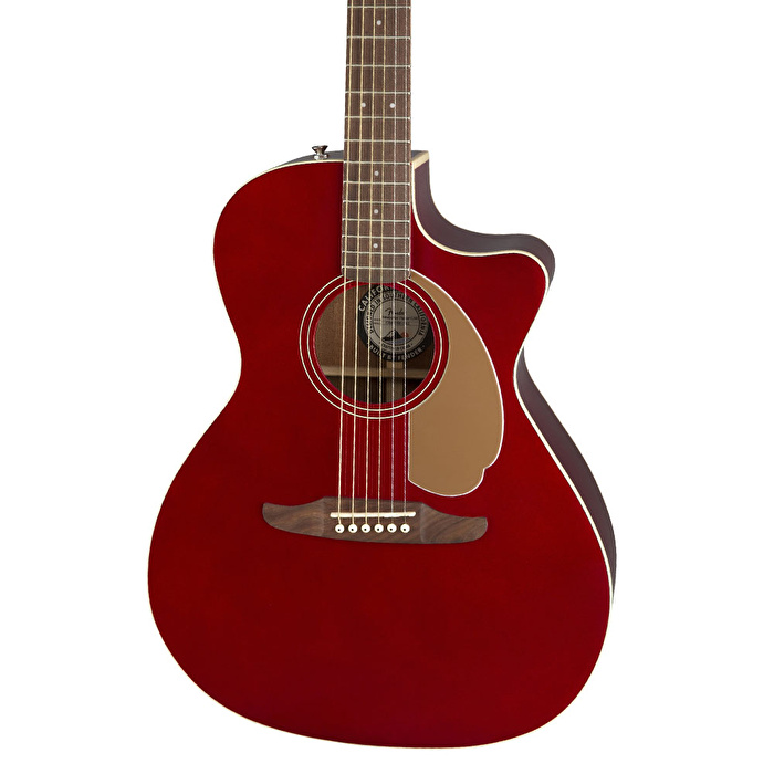 Fender Newporter Player Ceviz Klavye Candy Apple Red Elektro Akustik Gitar