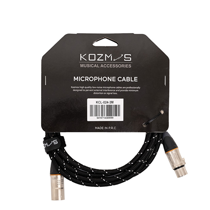 KOZMOS KCL-024-3M XLR-XLR Mikrofon Kablosu