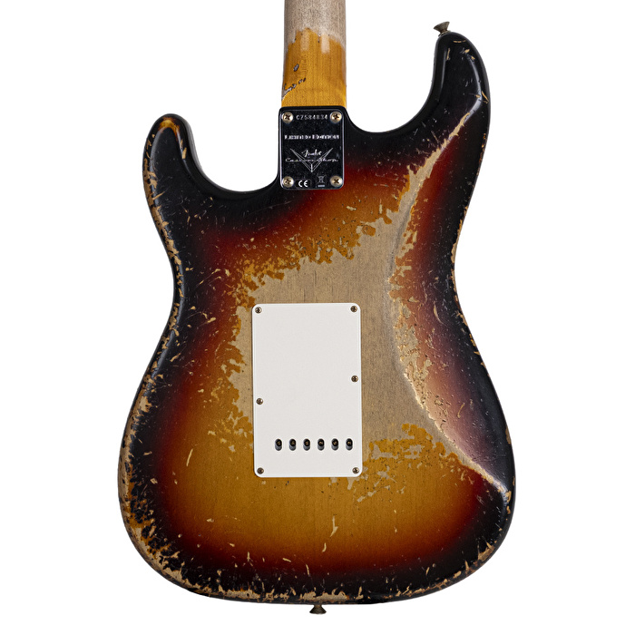 Fender Custom Shop Limited Edition 1961 Stratocaster Akçaağaç Klavye Super Heavy Relic Super Faded Aged 3 Ton Sunburst Elektro Gitar