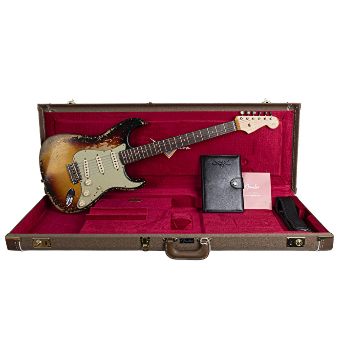 Fender Custom Shop Limited Edition 1961 Stratocaster Akçaağaç Klavye Super Heavy Relic Super Faded Aged 3 Ton Sunburst Elektro Gitar