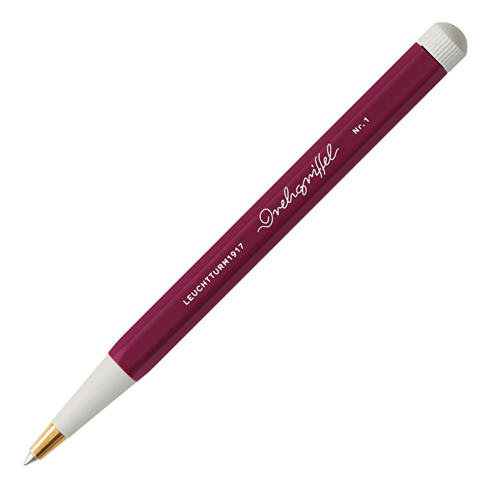 LEUCHTTURM Drehgriffel Nr. 1, Siyah Mürekkepli Jel Kalem, Liman Kırmızısı