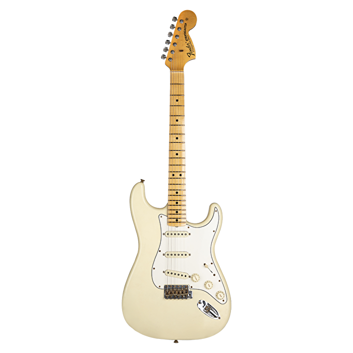 Fender Custom Shop S21 Limited Edition 1969 Stratocaster Bone-Tone PUs Journeyman Relic Akçaağaç Klavye Faded Aged Vintage White Elektro Gitar