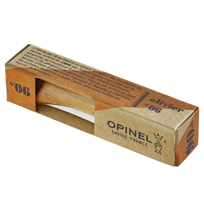 OPINEL Inox No 6 Zeytin Ahşap Saplı Paslanmaz Çelik Çakı