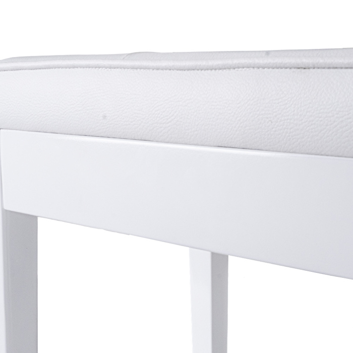 KOZMOS KPB-014-WHP Parlak Beyaz Piyano Taburesi