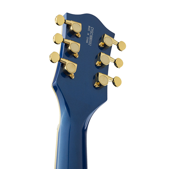 Gretsch G5655TG Electromatic Center Block Jr. Single-Cut with Bigsby and Gold Hardware Laurel Klavye Azure Metallic Elektro Gitar
