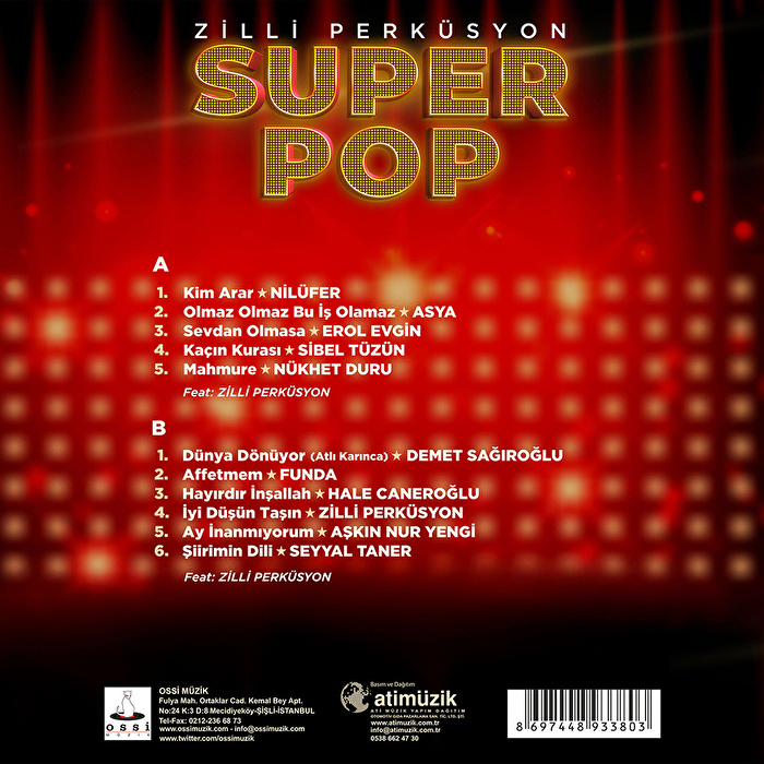 Çeşitli Sanatçılar, Zilli Perküsyon - Super Pop