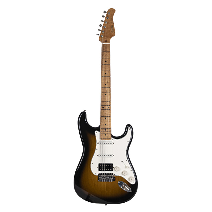 Xotic California Classic XSCPRO-2/3378 Roasted Flame Akçaağaç Sap 2 Tone Burst Elektro Gitar