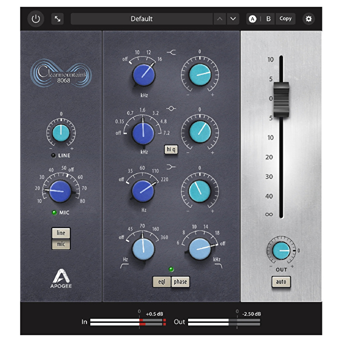 APOGEE Clearmountain's 8068 Analog EQ Plugin