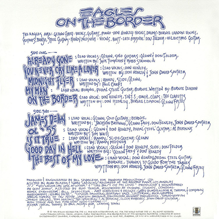 The Eagles - On The Border